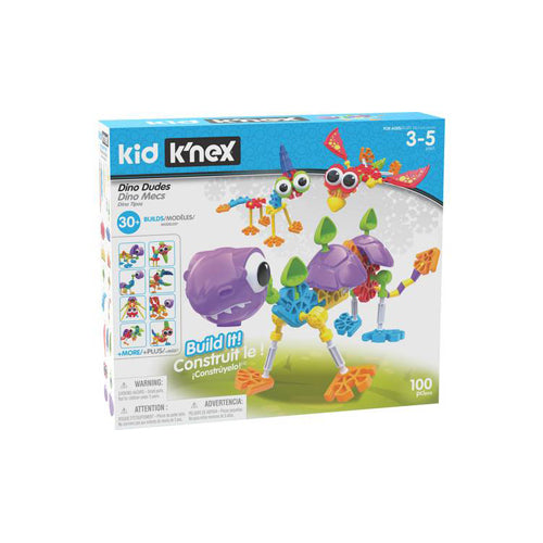 Kid K’nex Dino Dudes Building Set - Build Play Ready