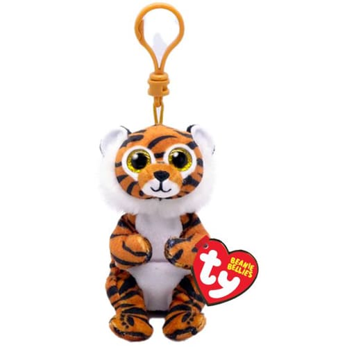 Clawdia Tiger – Beanie Bellies – Key Clip - Snuggle Time Buddy
