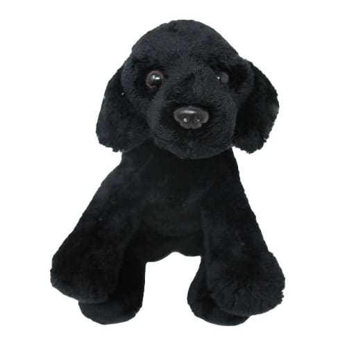 Sitting Black Labrador - Calm Cuddle Buddy