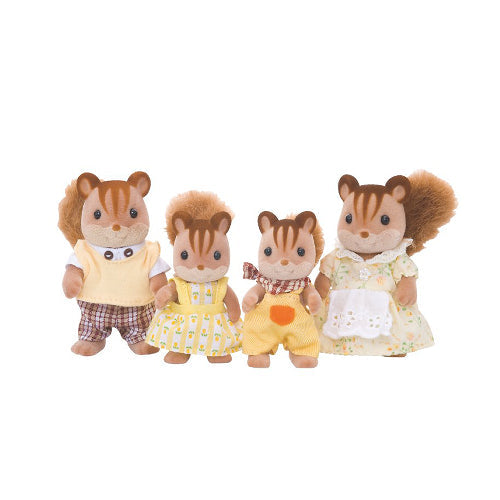 Sylvanian Families Walnut Squirrel Family - Make Believe Play