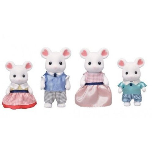 Sylvanian Families Marshmallow Mouse Family - Little Role Play