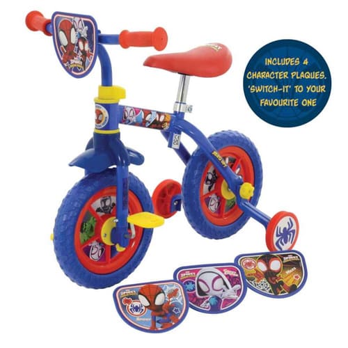 Spidey and his Amazing Friends Switch It Multi 2in1 Training Bike - Little Wheels Fun