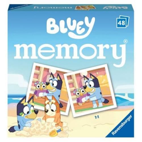 Ravensburger Bluey Mini Memory Game - Pocket Hero Fun
